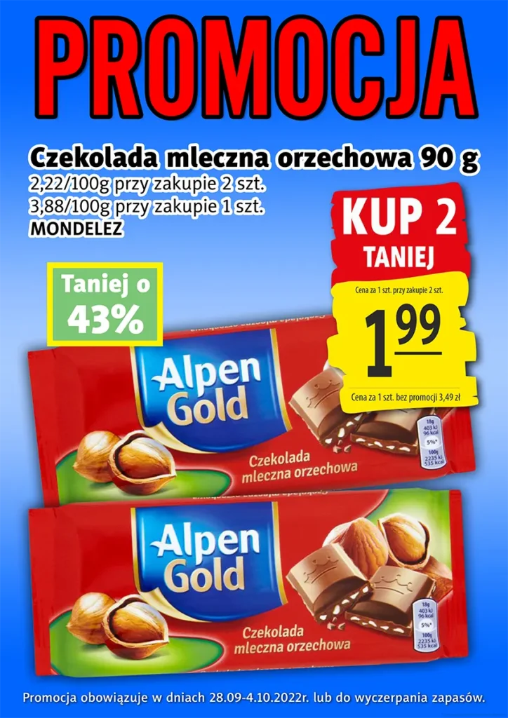 czekolada alpen gold 90g Ciechanów-min